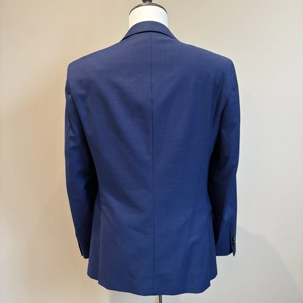 Tommy Hilfiger Sport Coat 38R Blue Wool‎ Blend Performance Stretch Modern Blazer